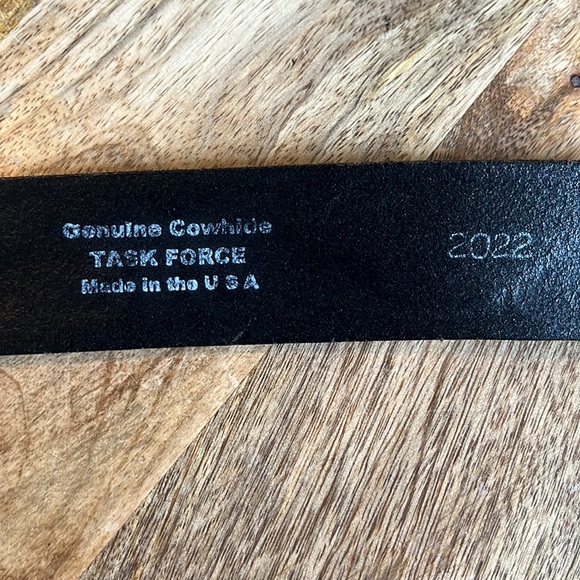 Vtg HARLEY DAVIDSON sz XXL 42-44 Embossed Eagle Belt Black Thick Leather Silver - Picture 12 of 16